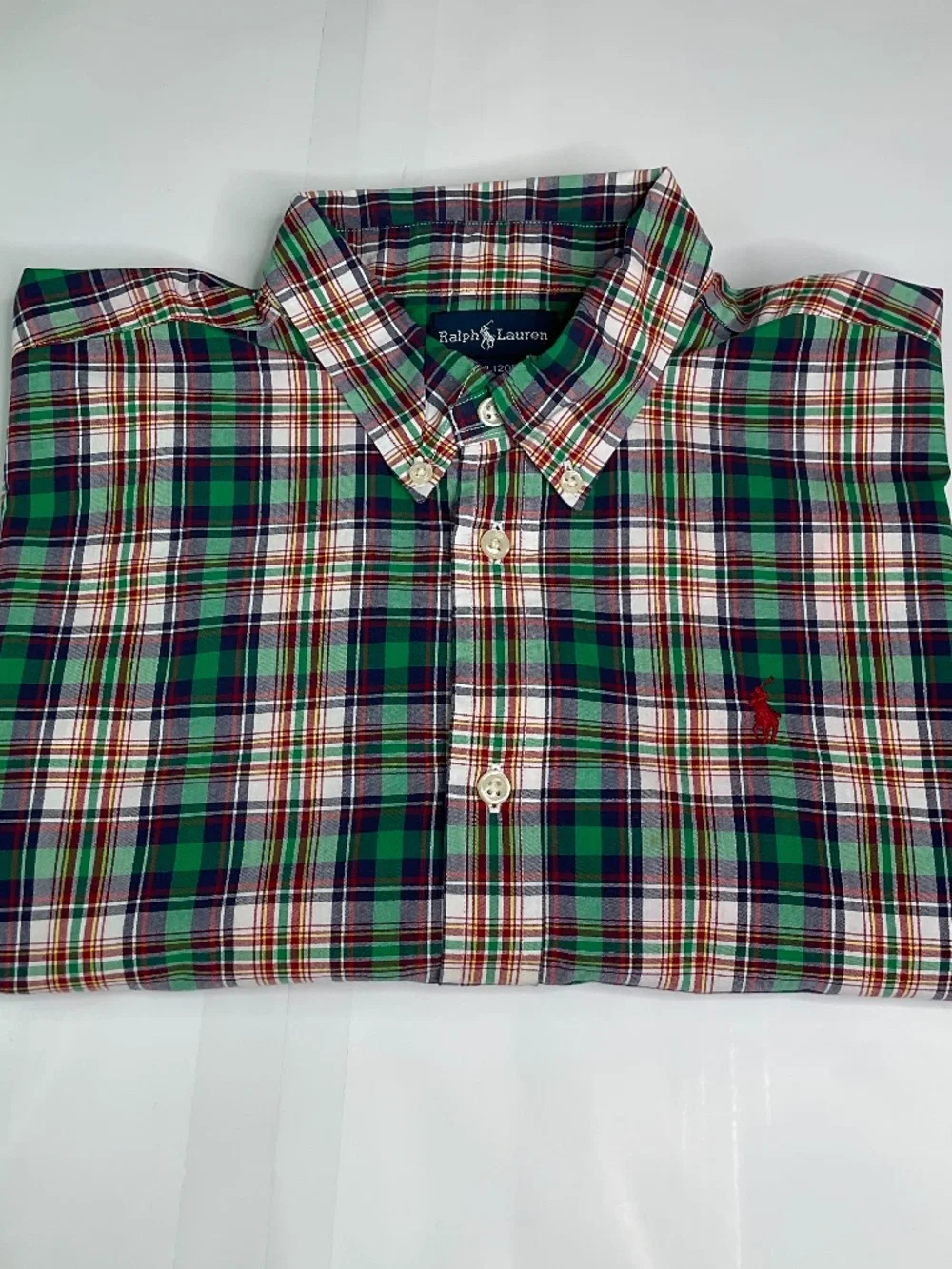 Polo Ralph Lauren Boy’s  plaid button-down shirt mix colors Boy’s XL (20) (121)